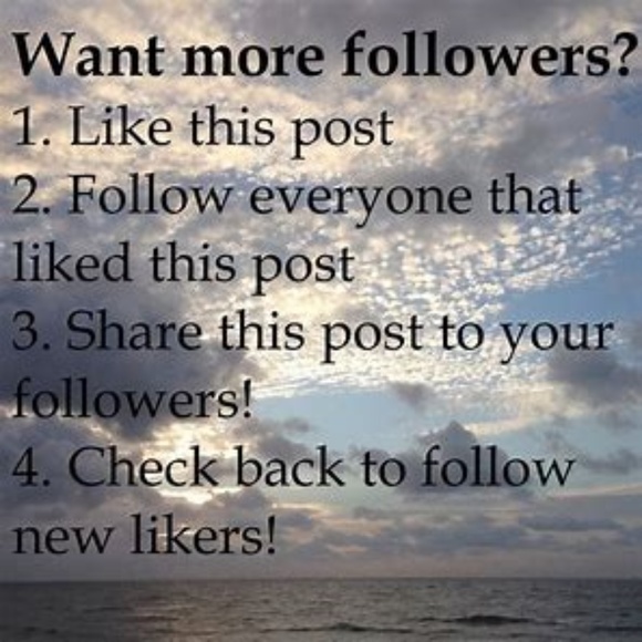 Like, Follow and Share Other - Let's Grow Together!!